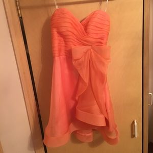 Formal ABS Allen Schwartz Peach Dress